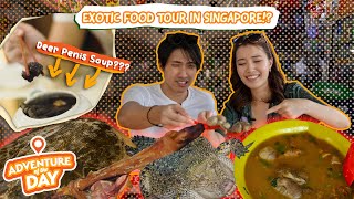 5 EXOTIC FOODS You Never Knew Existed In SINGAPORE  Adventure Of The Day Ep 4 [upl. by Naerad704]