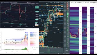 btc perp live bookmap tradingview hyblock liquidations bitcoin [upl. by Orlina633]