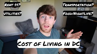 True Cost of Living in DC  Living on a Budget in WASHINGTON [upl. by Hauhsoj]