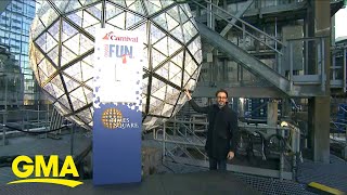 Countdown to 2023 sneak peek at ball in Times Square l GMA [upl. by Iam649]