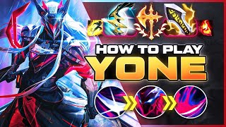 HOW TO PLAY YONE SEASON 14  NEW Build amp Runes  Season 14 Yone guide  League of Legends [upl. by Pompei]