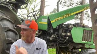 Changing fuel filter on my John Deere 5410 [upl. by Eeliak932]