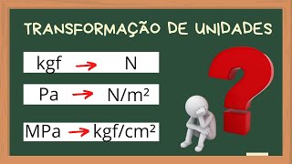 Transformação de unidade fácil e rápido kgfcm² MPa e kN [upl. by Mayyahk]