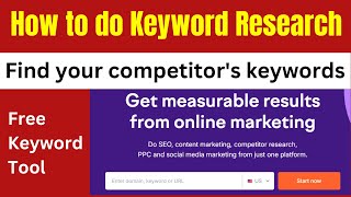 How to do Keyword Research for SEO Beginners Guide in Hindi  Find your competitors keyword [upl. by Wolff]