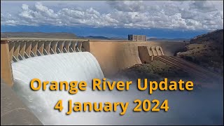 Orange River Update 4 January 2024 Gariep Dam [upl. by Ahsoym]