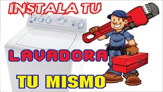 como instalar lavadora en casa  tutorial completo [upl. by Lewellen]