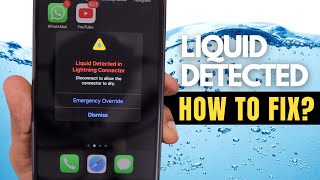 Liquid Detected in Lightning Connector or USB C 🔥 How to Fix [upl. by Cordier261]