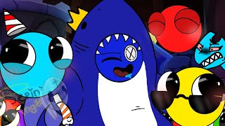 Blue Party At 3AM In The Morning Gone Wrong  Rainbow Friends  Chapter 2  ODD World  AU [upl. by Caughey]