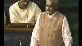 Parliamentary Speech on Lokpal Bill Sh Atal Bihari Vajpayee Ji [upl. by Anilemrac]