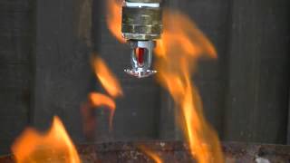 Fire sprinkler test with water [upl. by Othe]