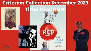 Criterion Collection December 2023 Titles REACTION criterioncollection [upl. by Gnahk]