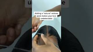 🤗adding a natural widows peak makes your lace undetectable [upl. by Verla230]