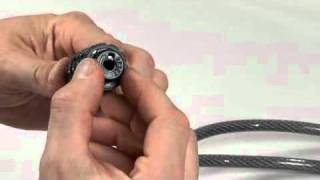 Operating Master Lock SetYourOwn Password Combination Cable Locks [upl. by Jonny]