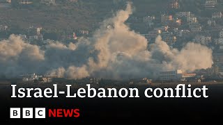 More blasts in Beirut after key route out of Lebanon hit by Israeli strike  BBC News [upl. by Brezin]