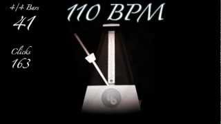 110 BPM Metronome [upl. by Turnheim197]