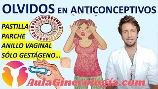 OLVIDOS 😬 EN ANTICONCEPTIVOS HORMONALES 🙄 PASTILLAS PARCHE ANILLO  Ginecología y Obstetricia [upl. by Ynot]