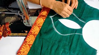 narayanpet saree blouse design cutting and stitching [upl. by Klute]