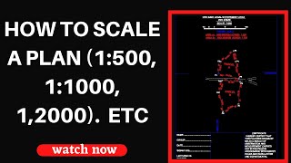 scale of plan  how to set plan scale to 1500 11000 12000 15000 [upl. by Hadnama]