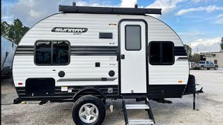 Atascocita Rv Sales Walkthrough Of Our New 2022 SunRay 149 [upl. by Yrotciv609]