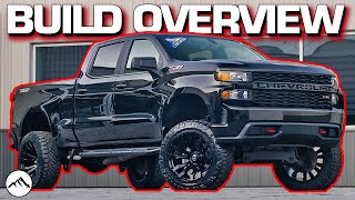 Overview 22quot Fuel wheels 35quot Tires amp 6quot Lift Kit on a 2019 Chevy Silverado 1500 Custom Trail Boss [upl. by Zanas]