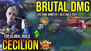 CECILION BEST BUILD 2024  BUILD TOP GLOBAL CECILION GAMEPLAY  MOBILE LEGENDS✓ [upl. by Atel424]