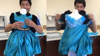 Dad Makes The Most Amazing Transforming Dresses [upl. by Lange]