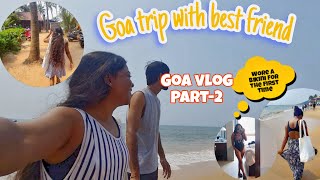 Goa  Anujuna Beach⛱️ Day2  Wore a bikini 👙 for the first time delhitribalgirl30 [upl. by Kipper]