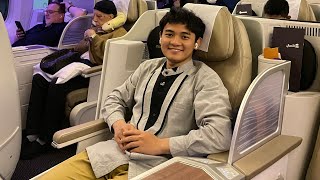 9 Jam Lebih Non Stop Perjalanan Jeddah🇸🇦 to Jakarta🇮🇩 Saudia Business Class Lounge Alfursan [upl. by Eednil]