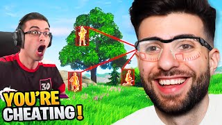 I Used CHEATS in Nick Eh 30s Fortnite Hide and Seek [upl. by Yennaiv915]