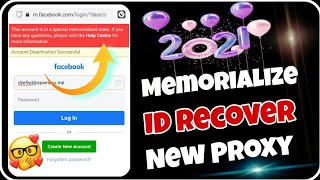 RECOVER MEMORIALIZE FACEBOOK ACCOUNT  RECOVER REMEMBERING FACEBOOK ACCOUNT  MEMORLIZE DISABLE [upl. by Nuahsad]