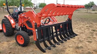 Bought a Kioti CK2610 HST tractor with KG4066 root grapple and titan rotary cutter [upl. by Brufsky]