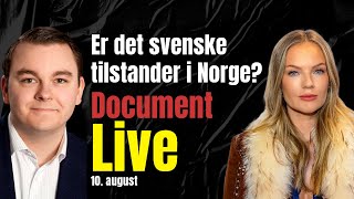 Politiet innrømmer Ekstrem økning i ungdomskriminalitet  Document Live 10 august [upl. by Reivaz]