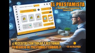 SISTEMA DE PRESTAMOS Y COBRANZAS [upl. by Zil794]