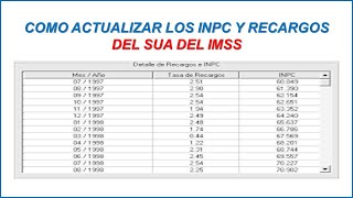 COMO ACTUALIZAR LOS INPC Y RECARGOS DEL SUA DEL IMSS 2024 [upl. by Nhtanhoj250]