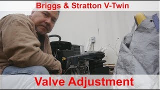 How to Adjust Valves on a Briggs amp Stratton VTwin [upl. by Ytnom458]