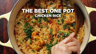 HOW TO MAKE THE BEST ONE POT CHICKEN RICE [upl. by Bolen]