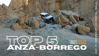 Top 5 OffRoad Trails in AnzaBorrego State Park California in 4K UHD [upl. by Asenej]