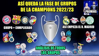 ASÍ QUEDAN LOS GRUPOS DE LA CHAMPIONS TRAS EL SORTEO  BARÇA BAYERN E INTER JUNTOS  PREMIOS UEFA [upl. by Yun]