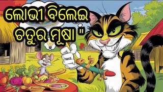 ଲୋଭୀ ବିଲେଇ ଛତୁର ମୂଷା  lobhi bilei chatura musa Cat and Rat [upl. by Yrroc480]