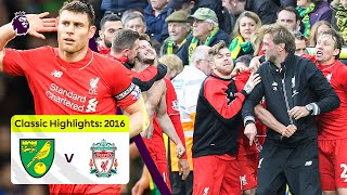 Jürgen Klopp LOSES His Glasses  Norwich 45 Liverpool  Premier League Highlights [upl. by Aniela]