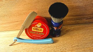 Feather Artist Club SR Razor Cella Almond Shaving Soap Yaqi Mysterious Space 24mm Timberwolf Brush [upl. by Airol966]