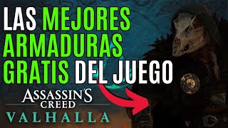 💥 MEJORES ARMADURAS GRATIS en ASSASIN´S CREED VALHALLA 💥 ARMADURAS GRATIS ASSASIN´S CREED VALHALLA 😎 [upl. by Yelsehc]