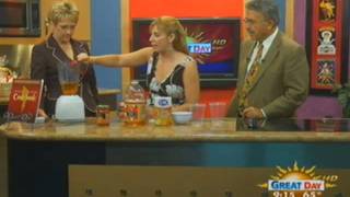 Cookbook Author Gina Meyers demonstrates how to make Pumpkin Juice [upl. by Ymrej]