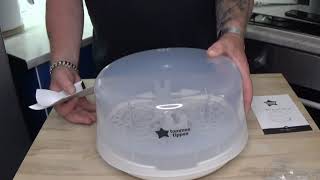 Tommee Tippee Microwave Steriliser Gen 2 Review and Demo [upl. by Nimrac]