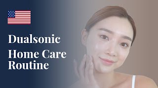 Self treatment with Dualsonic 10 min English Premium Home care HIFU device 홈케어 디바이스 [upl. by Otsuaf]