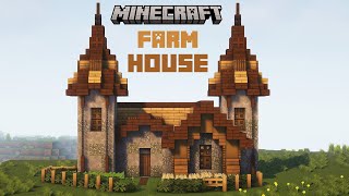 Minecraft  How To Build a Farmhouse Easily  Tutorial⚒️ [upl. by Gersham]