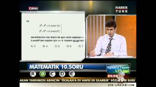 2012 LYS1 Matematik Soruları ve Cevapları 1 [upl. by Nortad994]