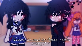 YanSim Reacts to Ayano Aishi 🔪  Gacha Club x Yandere Simulator  A little bit of Budo x Ayano [upl. by Cindie]