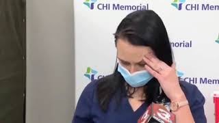 WATCH Nurse Tiffany Dover passes out on live TV after taking COVID19 vaccine [upl. by Noicnecsa]