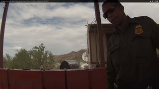 US Border Patrol Checkpoint Yuma Arizona drive to Chevron Gas Station Wellton AZ GP010031 [upl. by Rosol]